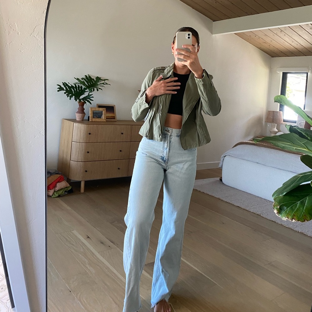 7 for all mankind green jacket